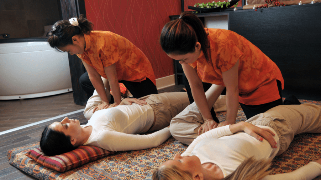 What are the benefits of a typical Thai massage therapy?